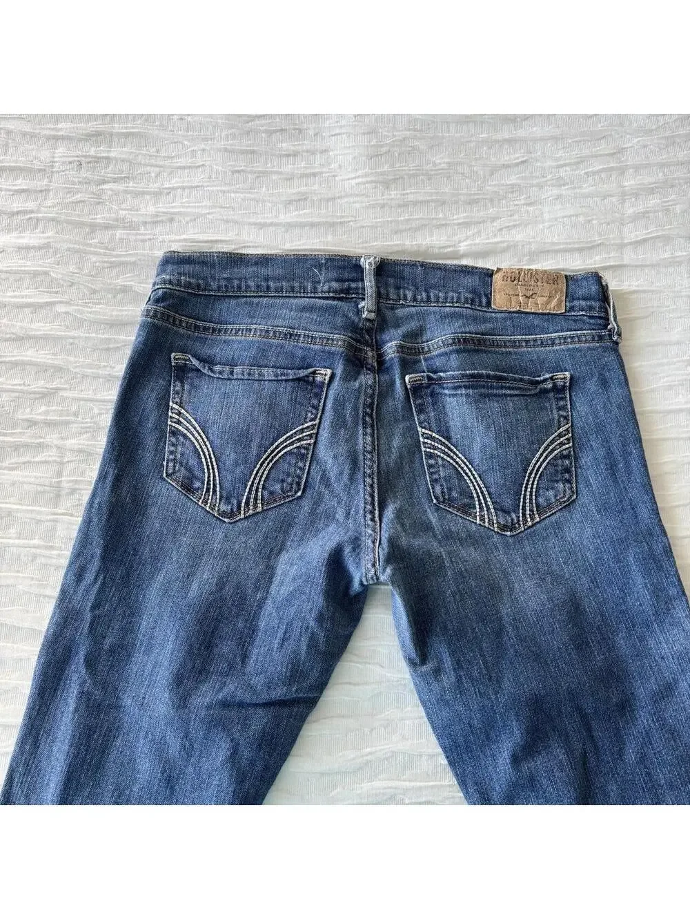 Hollister Co. Women's Blue and Navy Jeans